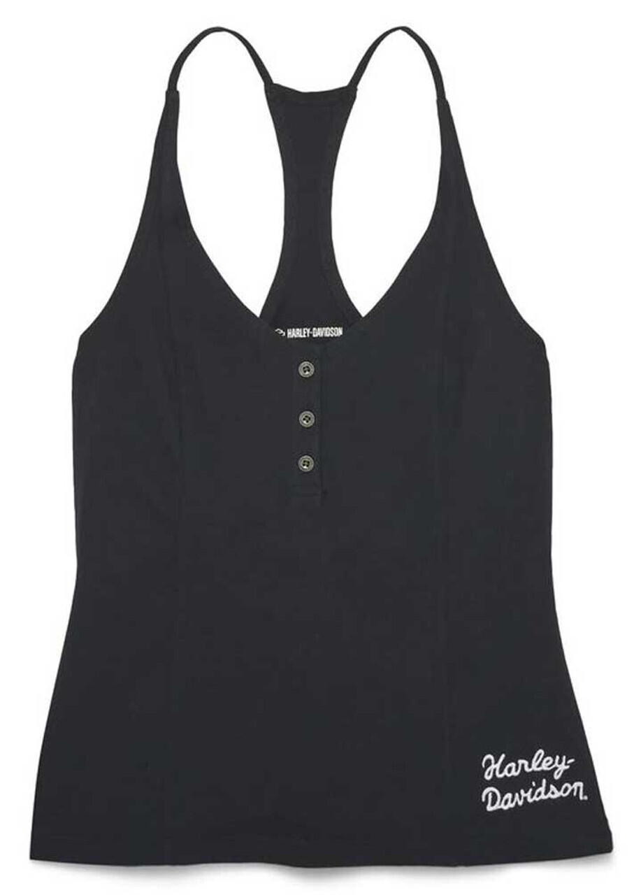 Harley-Davidson® Women&#39;s Accelerate Racerback Tank Top - Black