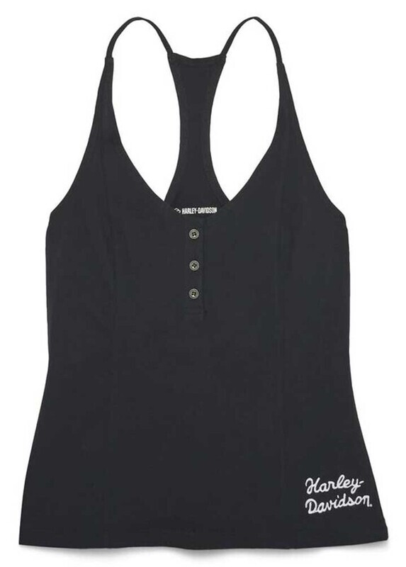 Harley-Davidson® Women&#39;s Accelerate Racerback Tank Top - Black