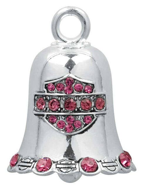 Harley-Davidson® Pink Crystal Bar &amp; Shield Ride Bell