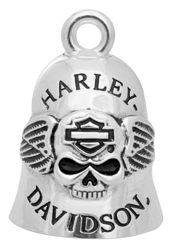 Harley-Davidson® Winged Skull Bar &amp; Shield Outline Ride Bell