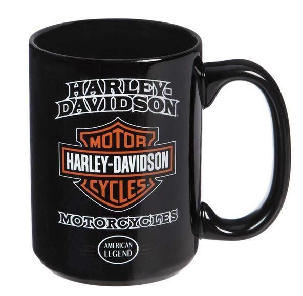 Harley-Davidson American Legend Ceramic Coffee Cup, 15 oz. - Black