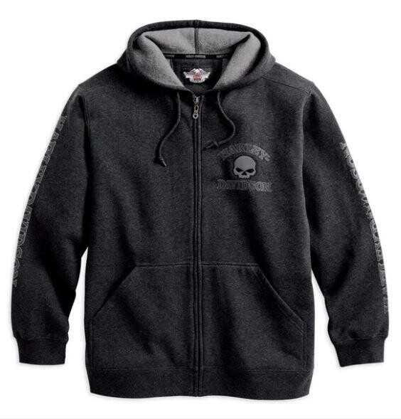 Harley-Davidson Men&#39;s Hooded Willie G Skull Sweatshirt 99107-18VM