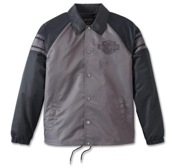 Harley-Davidson Men&#39;s #1 Coaches Jacket - Blackened Pearl 97527-23VM