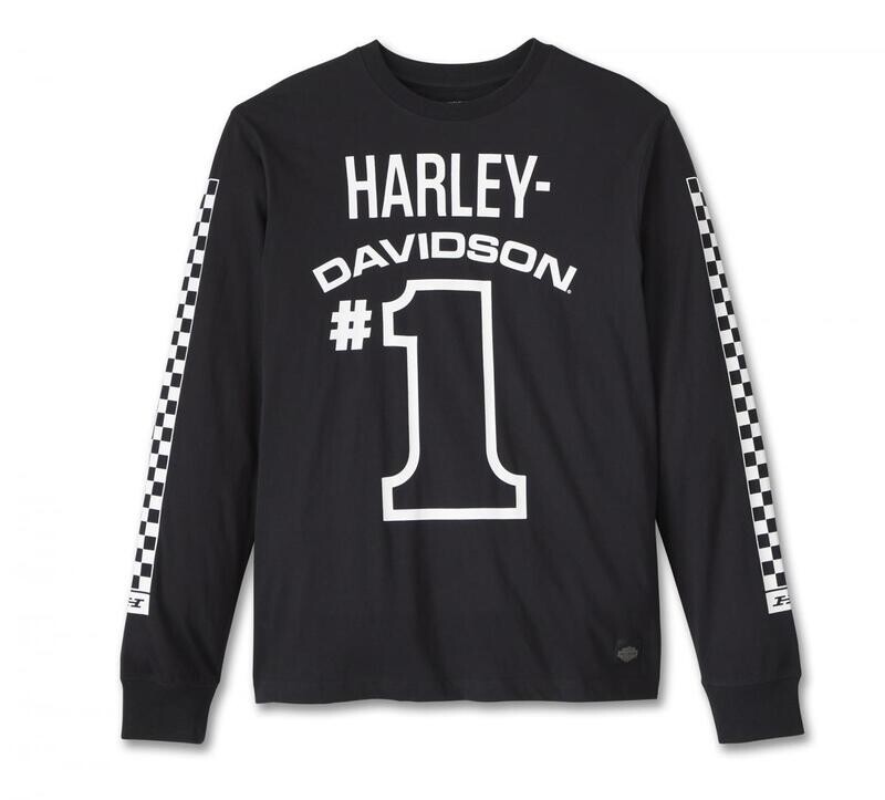 HARLEY-DAVIDSON  #1 RACING LONG SLEEVE TOP 96436-24VM