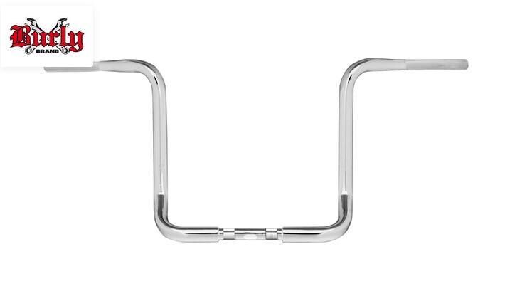 Burly Brand 13 Inch Rise Bagger Bars, 1-1/4 Inch Dia 0601-3008