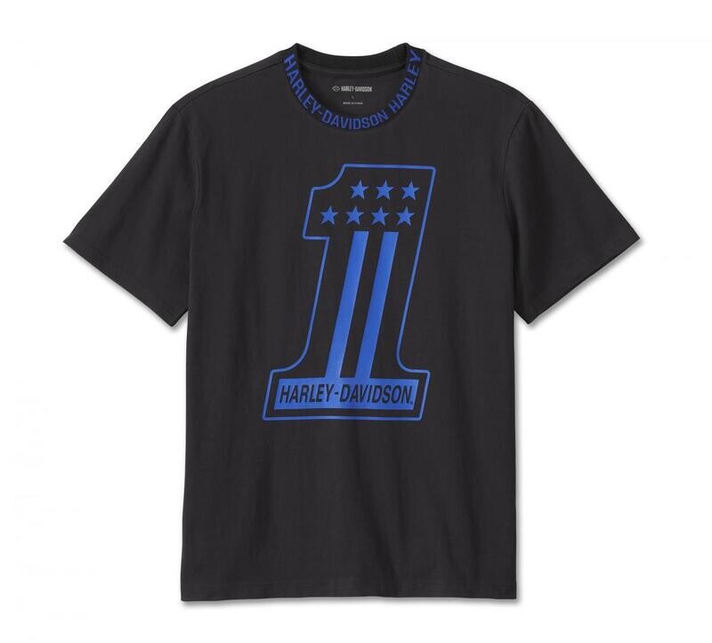 Harley-Davidson Men&#39;s #1 Racing T-Shirt Black 96424-24VM