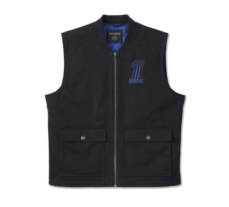 Harley-Davidson Men&#39;s #1 Racer Vest - Black 97454-24VM