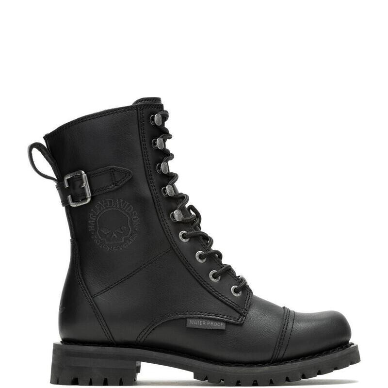 Harley-Davidson Women&#39;s BALSA SKULL BOOTS -  WATERPROOF BLACK  D86230