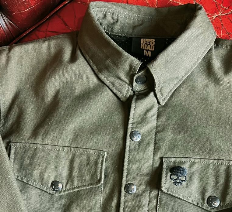 Bobhead ALPHA Green Protective Motorcycle Riding Shirt 