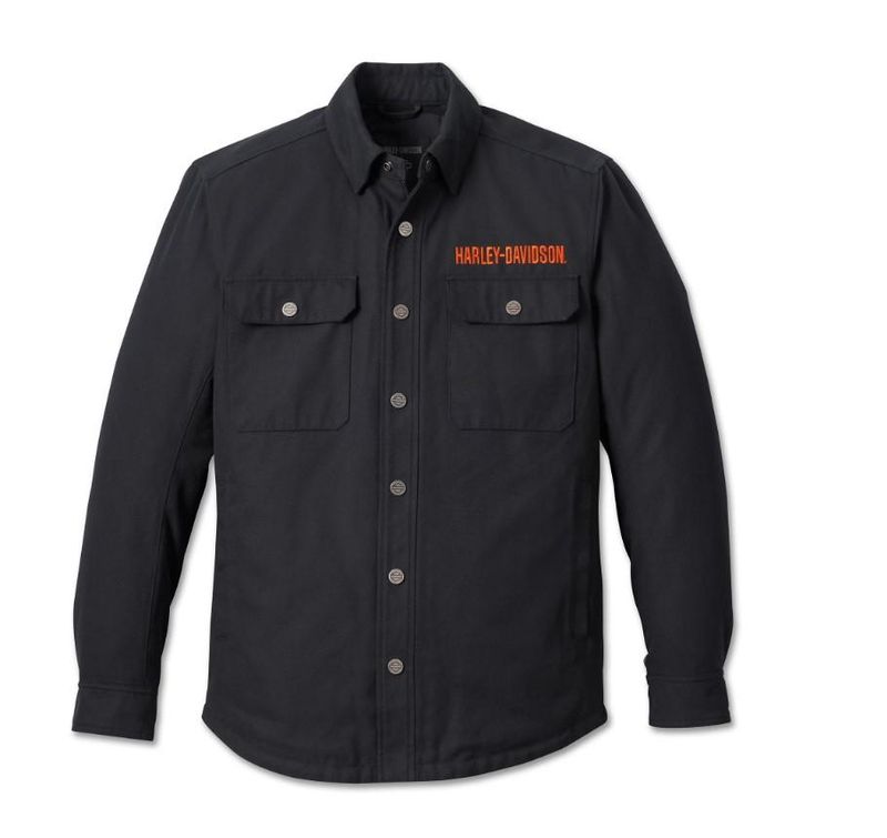 Harley-Davidson Men&#39;s Operative Riding Shirt Jacket - Black 98100-23EM 
