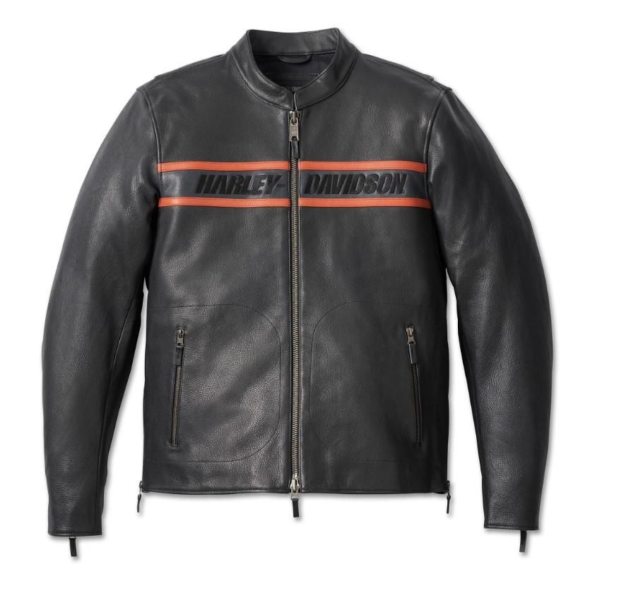 Harley-Davidson Men&#39;s Victory Lane II Leather Jacket - Black 98000-23EM 
