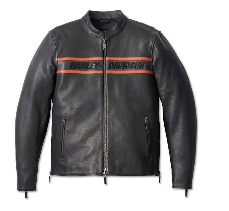 Harley-Davidson Men&#39;s Victory Lane II Leather Jacket - Black 98000-23EM 