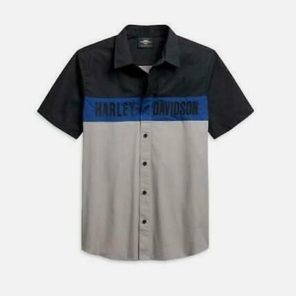 Harley-Davidson MEN&#39;S COLORBLOCK LOGO SHIRT 96311-21VM