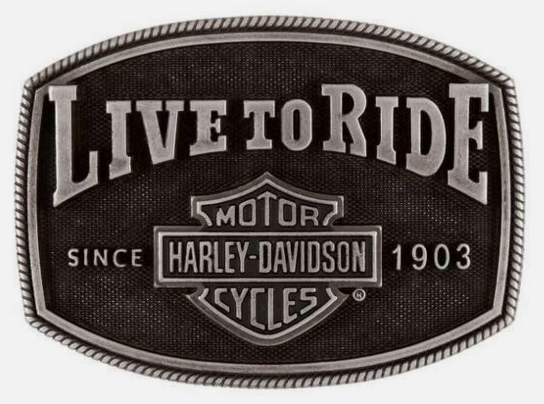 Harley-Davidson LIVE TO RIDE BUCKLE HDMBU11702