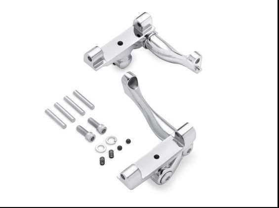 Harley-Davidson ADJUSTABLE PASSENGER FOOTBOARD MOUNT KIT CHROME 50768-07A
