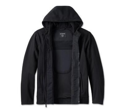 Harley-Davidson Men&#39;s DEFLECTOR HOODED Riding Fleece 98102-23EM