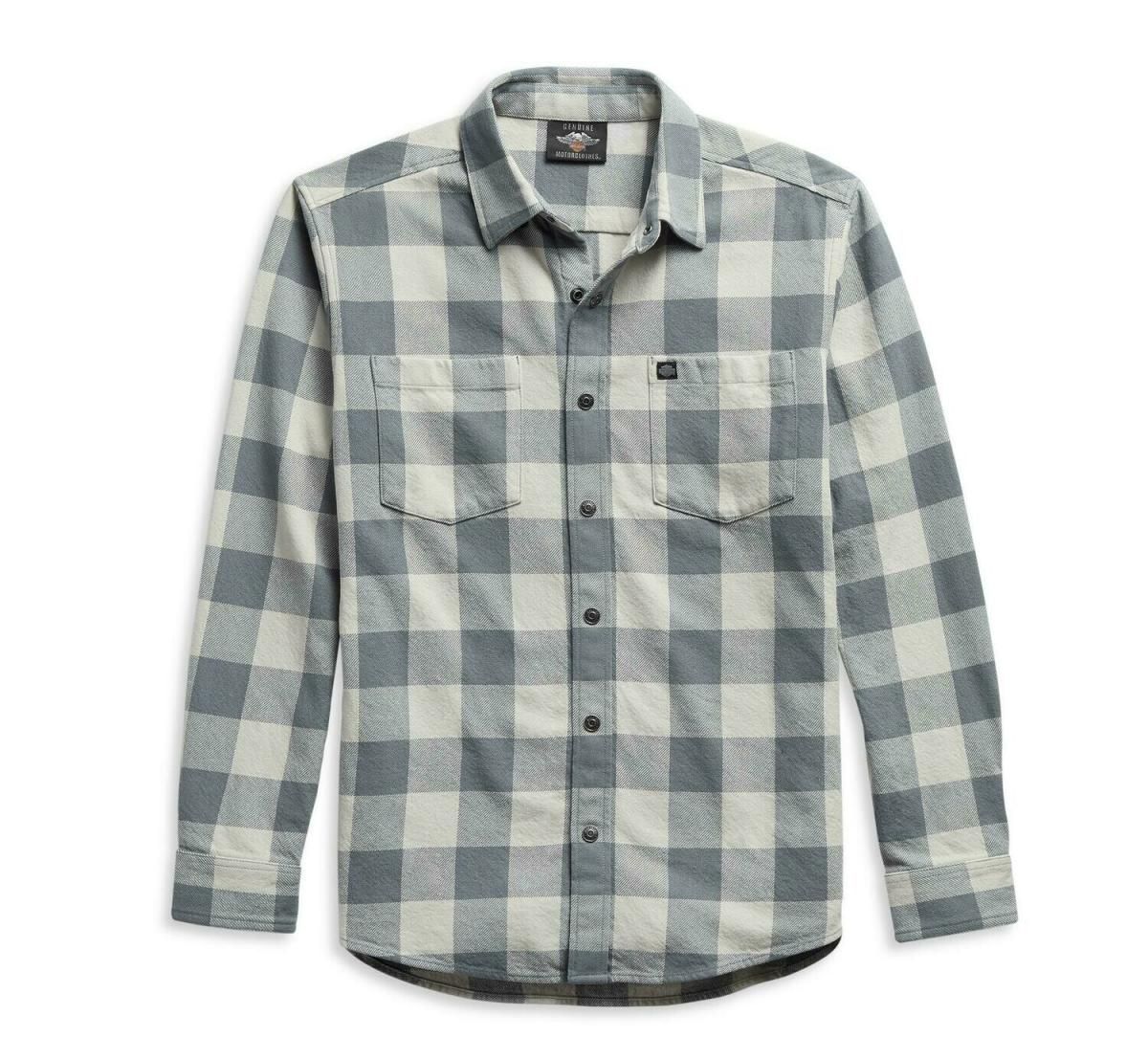 Harley-Davidson Men&#39;s #1 Logo Plaid Shirt 99051-21VM