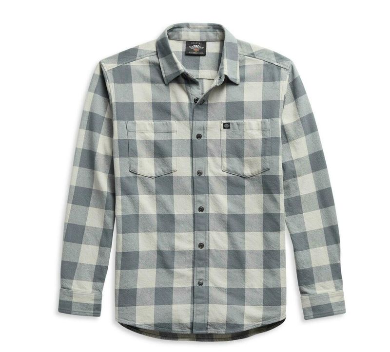 Harley-Davidson Men&#39;s #1 Logo Plaid Shirt 99051-21VM
