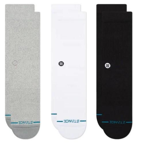 Stance - ICON CREW SOCK 3 PACK - Multi - 190107263849