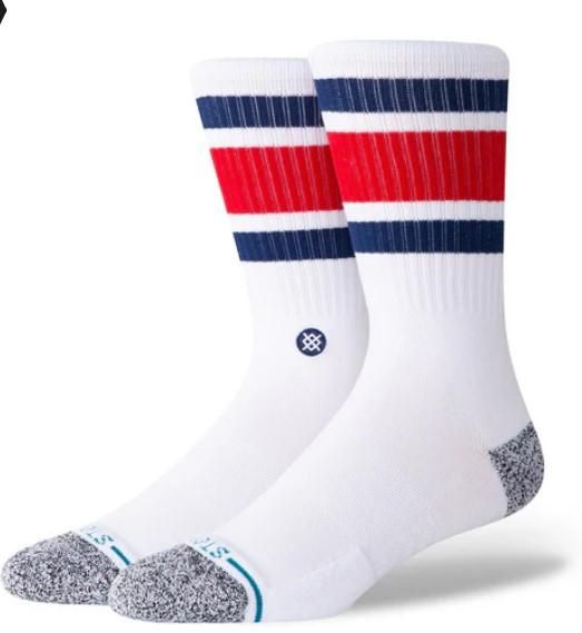 Stance BOYD CREW SOCKS - White / Blue 190107369862