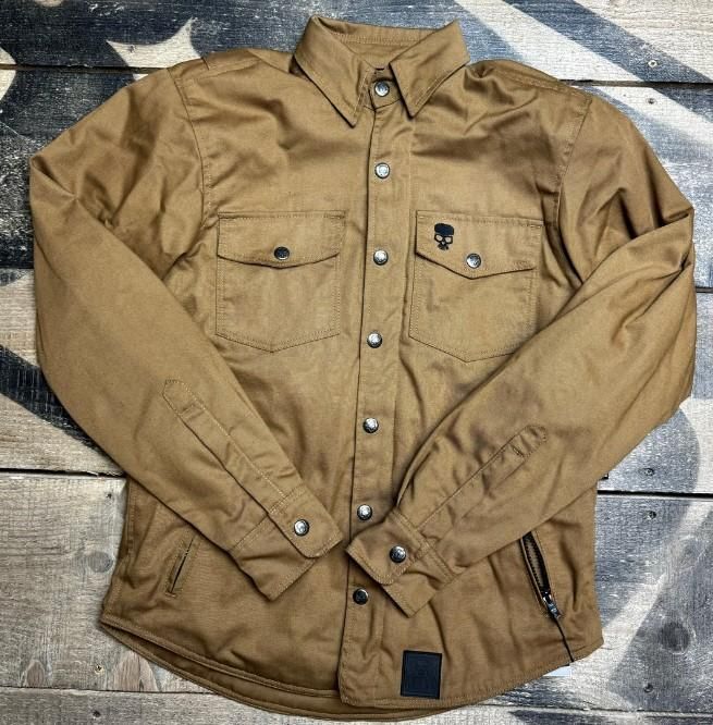 Bobhead Motorcycle Riding Protective Shirt CAMEL