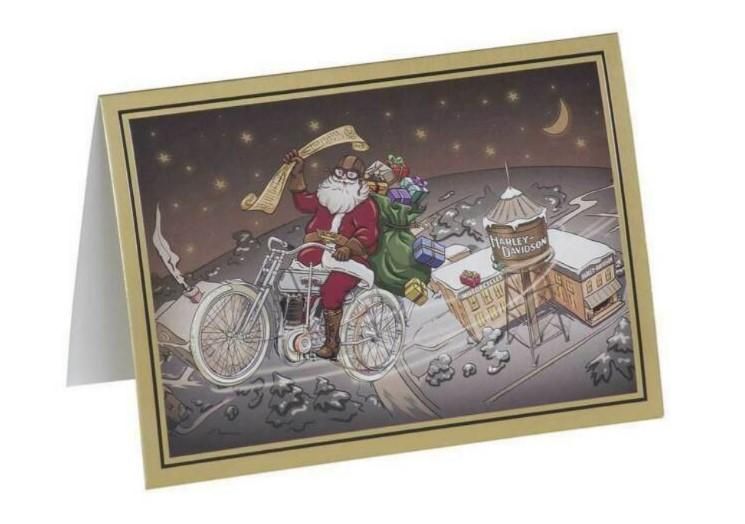 Harley-Davidson BIKER SANTA HOLIDAY Cards HDX-90024