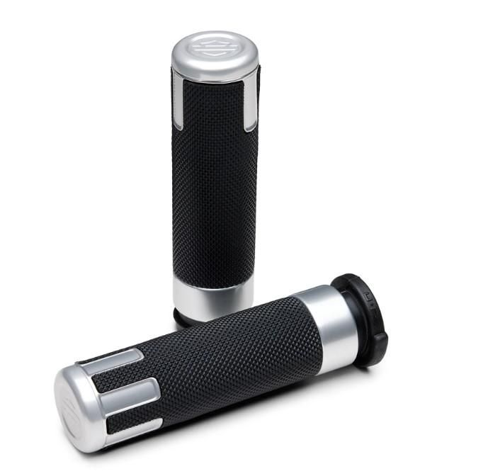 Harley-Davidson Switchback Hand Grips - Clear Anodized  56100559