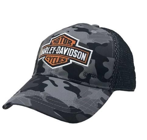 Harley-Davidson Toddler B&amp;S Camo Print Mesh Baseball Cap 889114125386