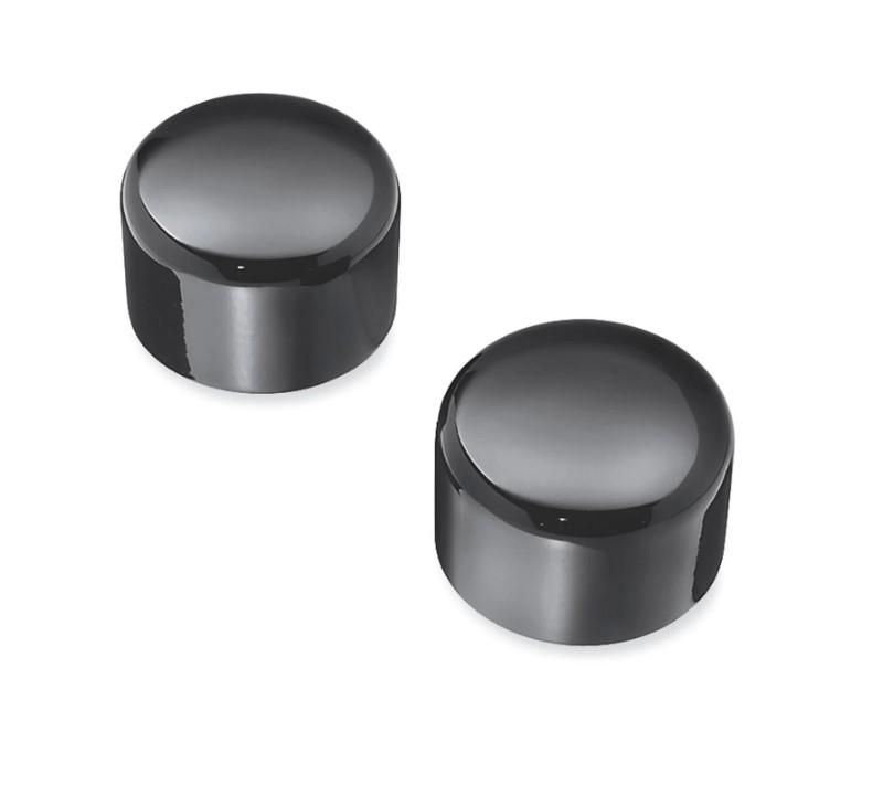 Harley-Davidson Front Axle Nut Covers - Black 43428-09