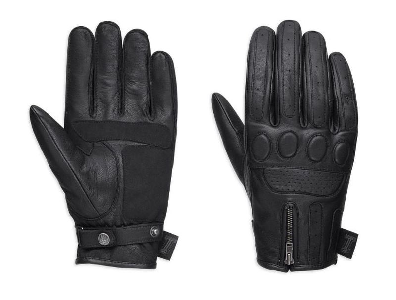 Harley-Davidson Men&#39;s #1 Skull Leather Gloves 98367-17EM