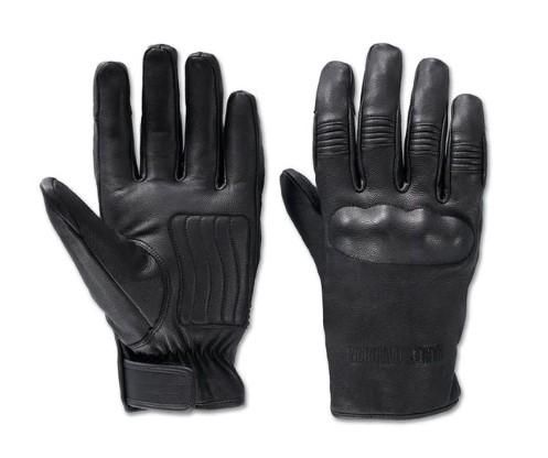 Harley-Davidson Men&#39;s Gild Waterproof Leather Gloves - Harley Black 97116-24VM 