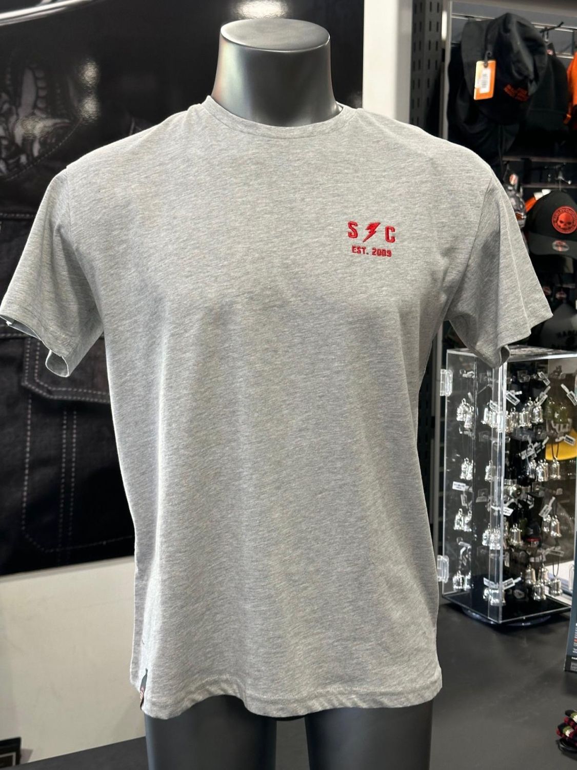 Speed and Custom Address Grey Dealer Tee - Grey SC add gry