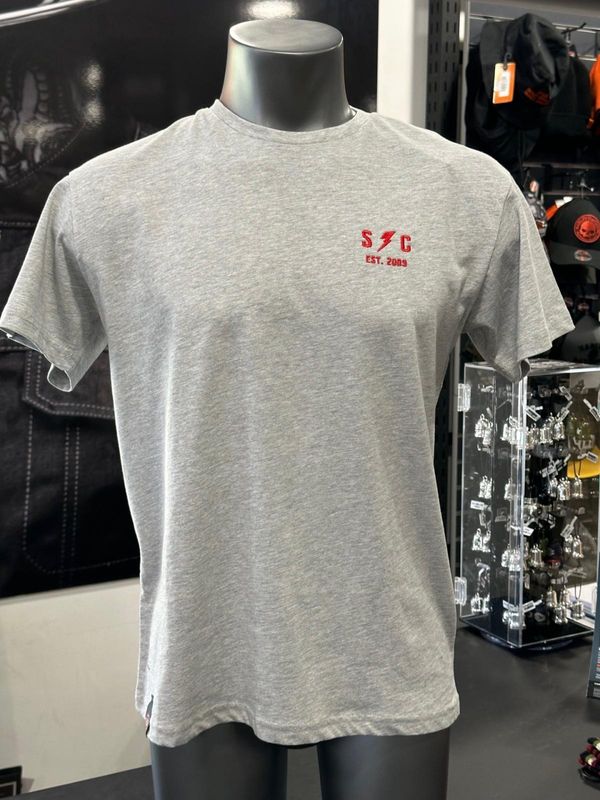 Speed and Custom Address Grey Dealer Tee - Grey SC add gry