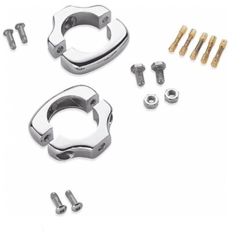 Harley-Davidson Front Turn Signal Relocation Kit, Chrome 68952-98