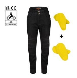 Motogirl ELLIE Womens Black Motorcycle Riding Jeans 5060927043608