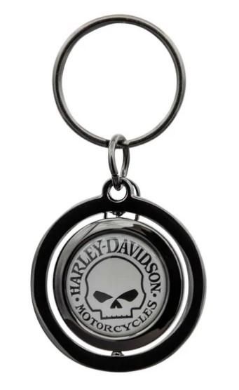 Harley-Davidson Classic Willie G Skull Logo Spinner Key Chain  081134145331