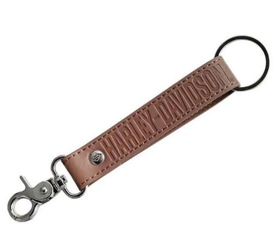 Harley-Davidson Bar &amp; Shield Logo H-D Text Vinyl Strap Key Chain  081134145430