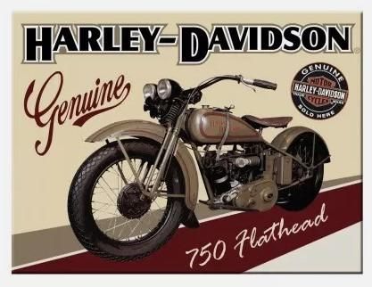 Harley-Davidson Flathead Magnet 6x8cm 4036113142234