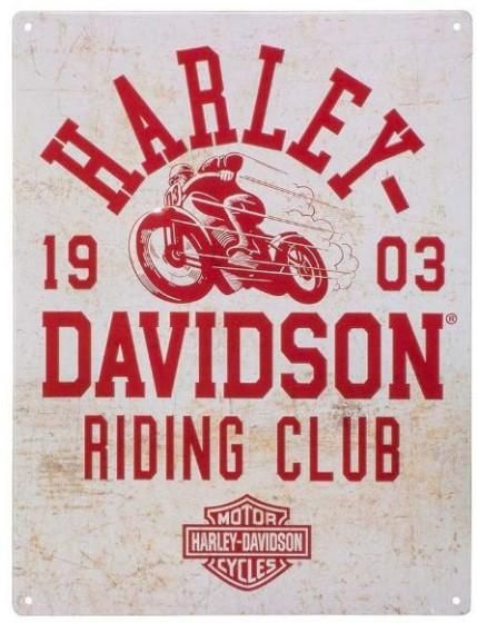 Harley-Davidson Riding Club Tin Sign  661154155451