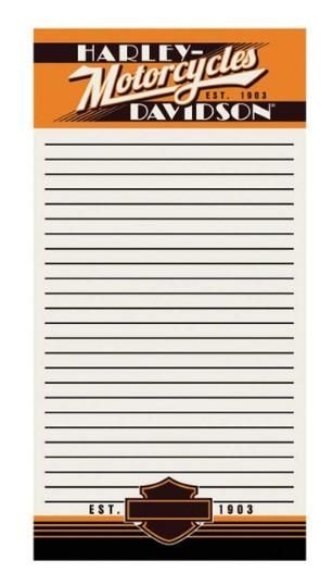 Harley-Davidson Ride Free Note List Pad  661154201172