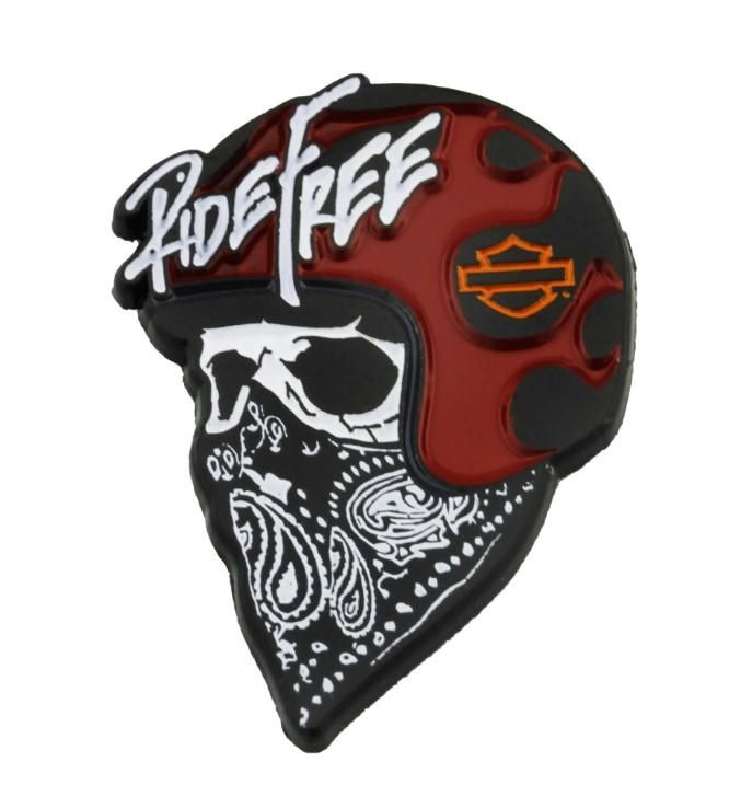 Harley-Davidson Ride Free Skull Pin  682608009748