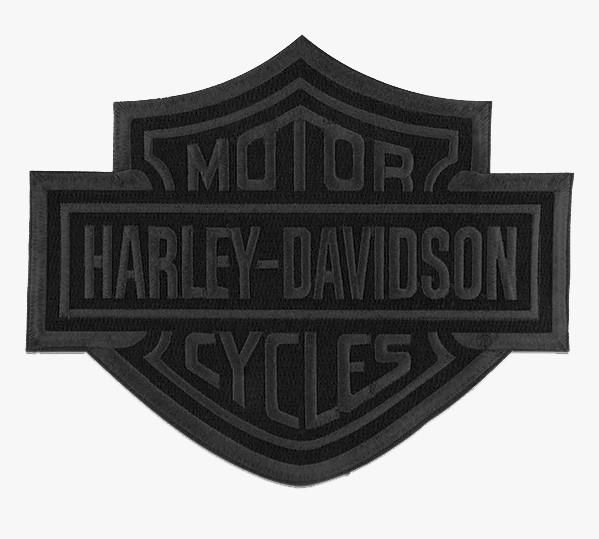Harley-Davidson 8x6.38in Bar and Shield Blackout Patch  682608011529