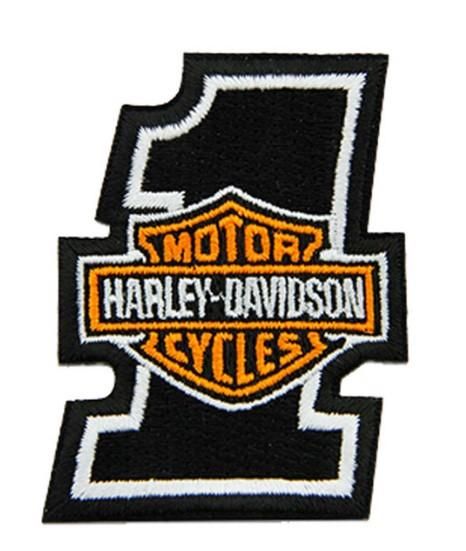 Harley-Davidson 2 inch Embroidered #1 Bar and Shield Logo Emblem Sew-On Patch 682608011550