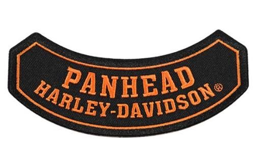 Harley-Davidson 5 in. Embroidered Panhead Rocker  Patch - Black 682608014209