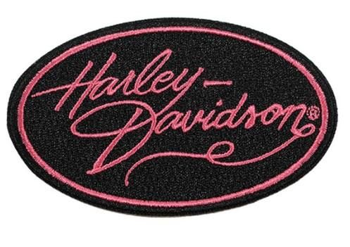 Harley-Davidson 3.5 in. Embroidered Harley Gal Oval Patch - Black 682608014254