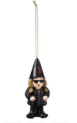 Harley-Davidson Sculpted Lady Biker Gnome Hanging Ornament 808412013072 