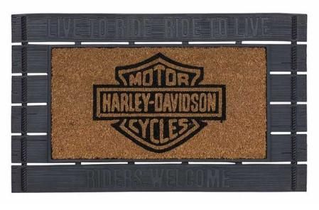 Harley-Davidson Bar &amp; Shield Riders Welcome Entry Mat, Rubber &amp; Coco HDX-99244 