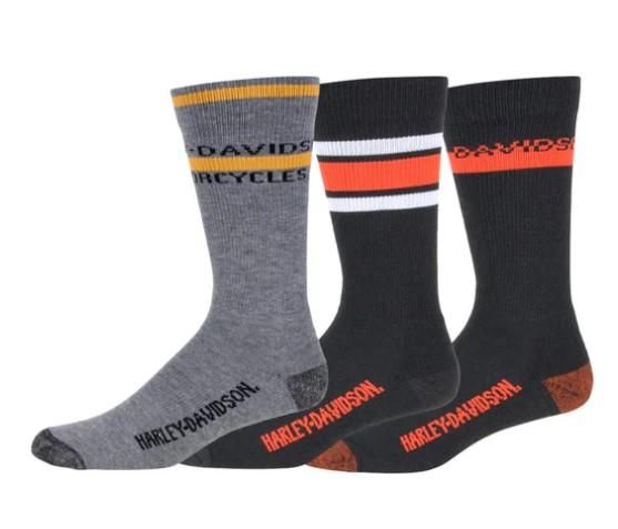 Harley-Davidson Holiday Socks (3 Pack) Mid-calf D95273470-990 L