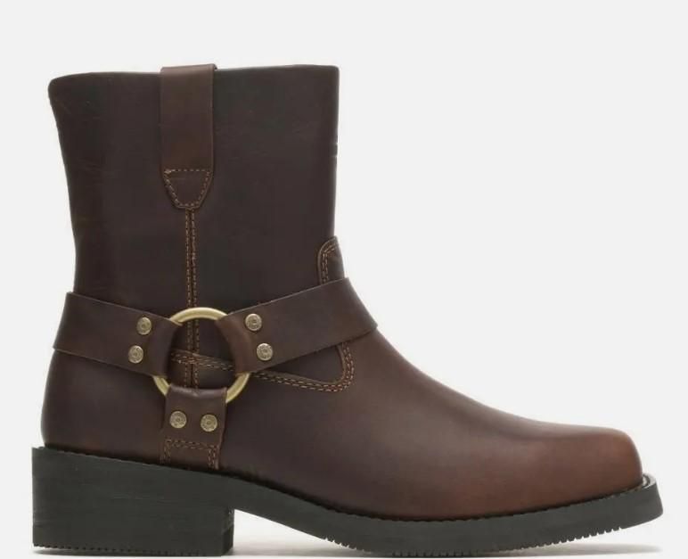 Harley-Davidson Korsen 7 Inch Full Grain Leather Men&#39;s Ankle Biker Boots D97198
