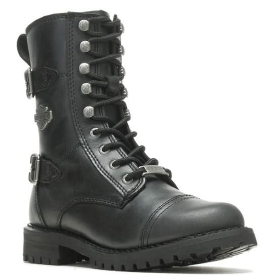Harley-Davidson Women&#39;s Black Balsa 9in Laced Boots D83853